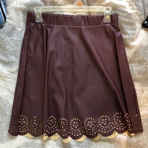 Leather skirt